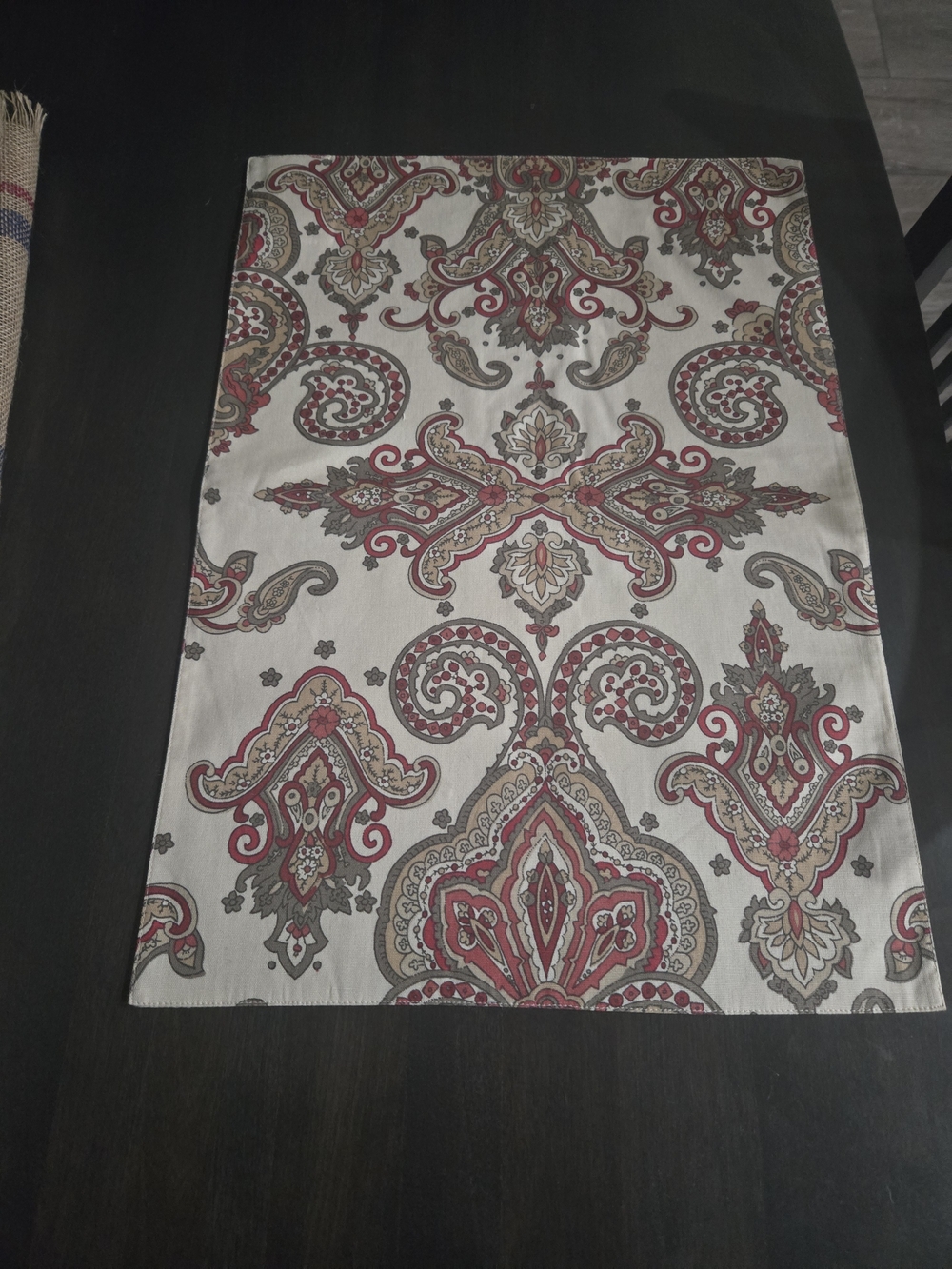 New Pottery Barn Placemats in Cream, Red & Tan - 6